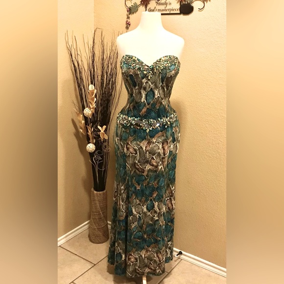 Terani Couture Dresses & Skirts - Terani couture Turquoise Green Prom Dress